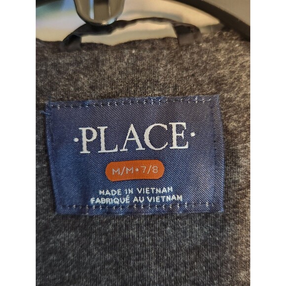 The Childrens Place Boys Sports Windbreaker Hooded Jacket Black Size Medium 7/8 - Picture 5 of 9